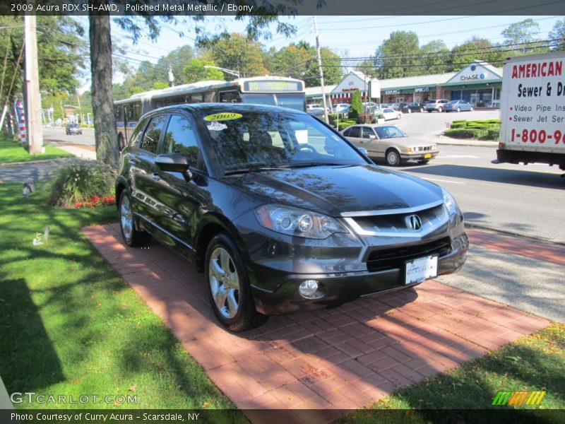 Polished Metal Metallic / Ebony 2009 Acura RDX SH-AWD