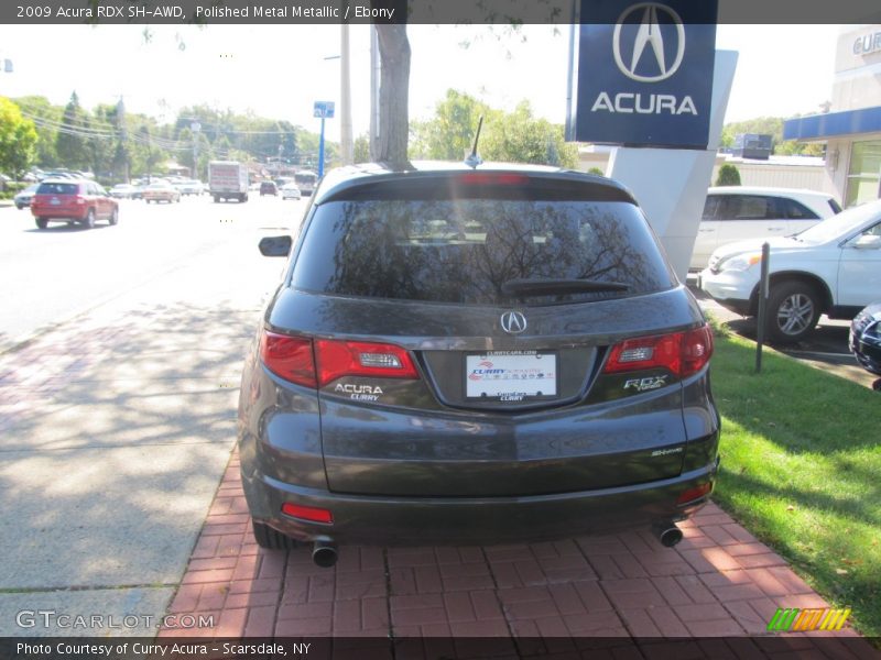 Polished Metal Metallic / Ebony 2009 Acura RDX SH-AWD