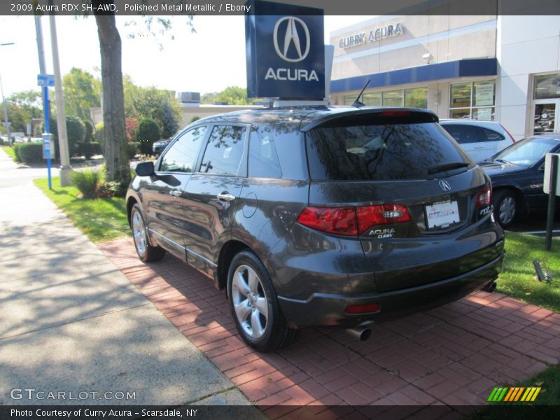 Polished Metal Metallic / Ebony 2009 Acura RDX SH-AWD