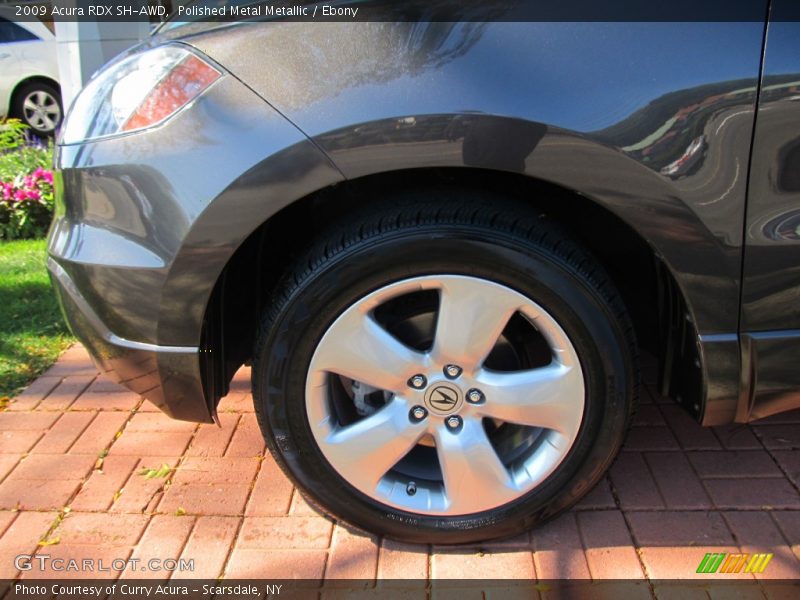 Polished Metal Metallic / Ebony 2009 Acura RDX SH-AWD