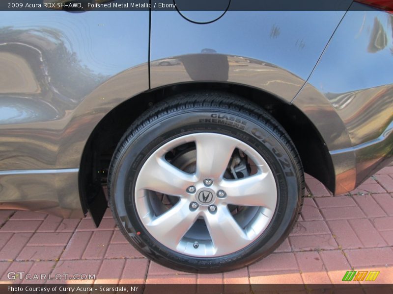Polished Metal Metallic / Ebony 2009 Acura RDX SH-AWD