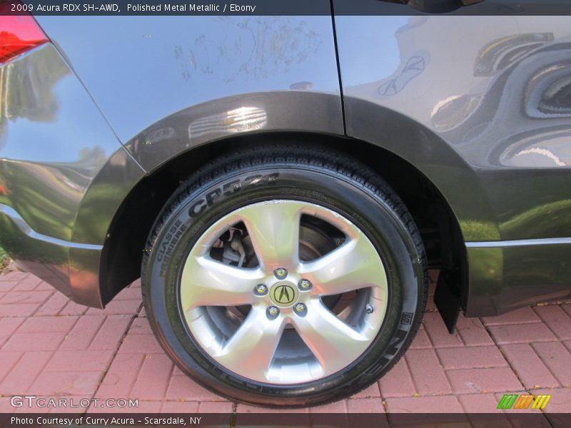 Polished Metal Metallic / Ebony 2009 Acura RDX SH-AWD