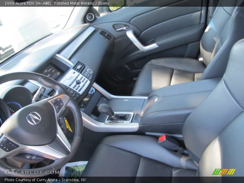 Polished Metal Metallic / Ebony 2009 Acura RDX SH-AWD