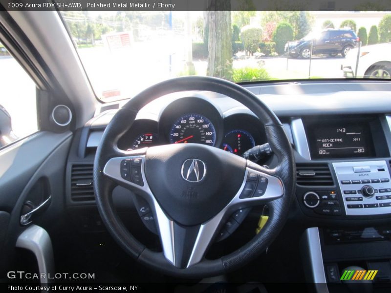 Polished Metal Metallic / Ebony 2009 Acura RDX SH-AWD