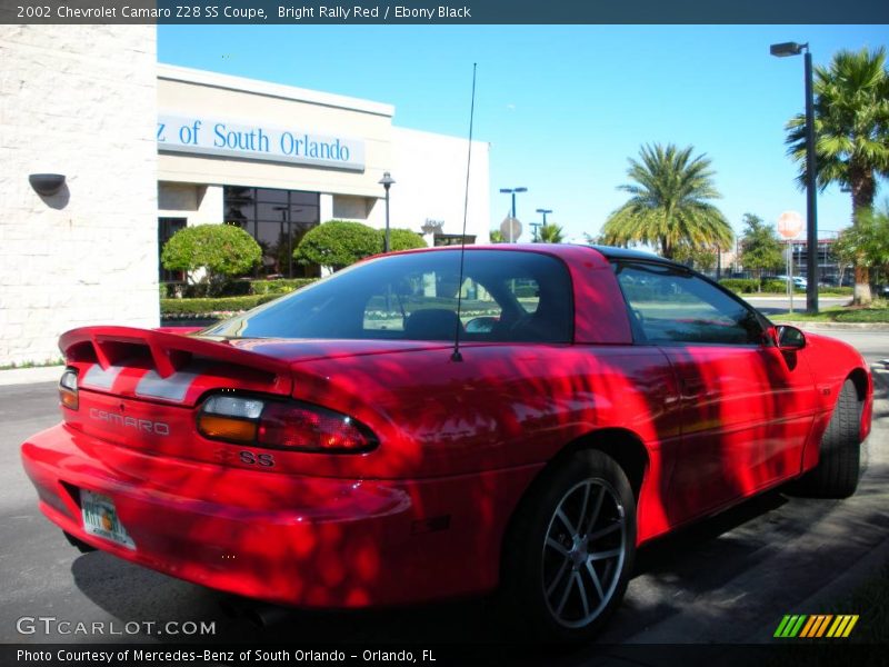 Bright Rally Red / Ebony Black 2002 Chevrolet Camaro Z28 SS Coupe