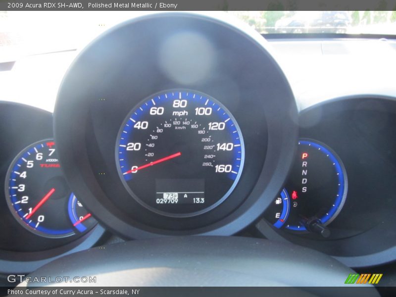 Polished Metal Metallic / Ebony 2009 Acura RDX SH-AWD