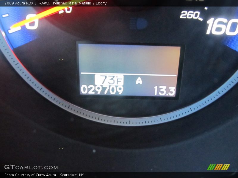 Polished Metal Metallic / Ebony 2009 Acura RDX SH-AWD