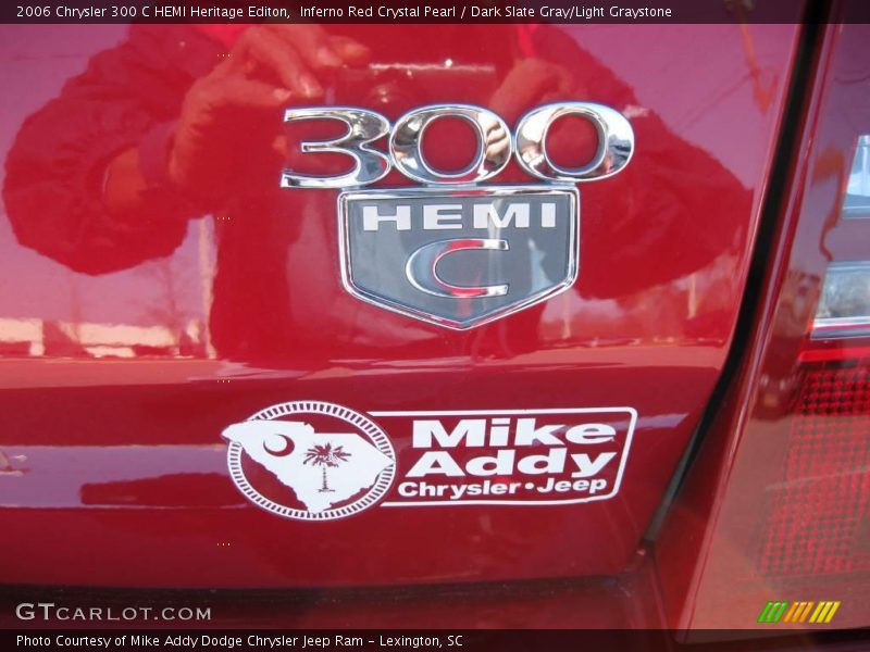 Inferno Red Crystal Pearl / Dark Slate Gray/Light Graystone 2006 Chrysler 300 C HEMI Heritage Editon