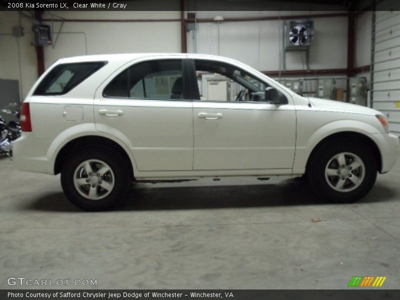Clear White / Gray 2008 Kia Sorento LX