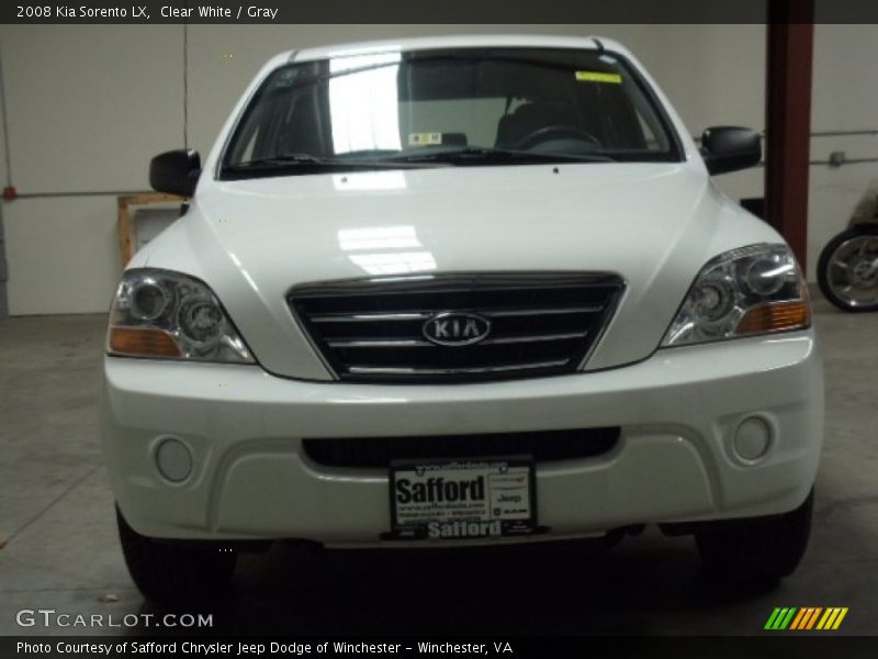 Clear White / Gray 2008 Kia Sorento LX