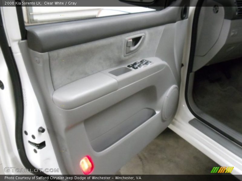 Clear White / Gray 2008 Kia Sorento LX