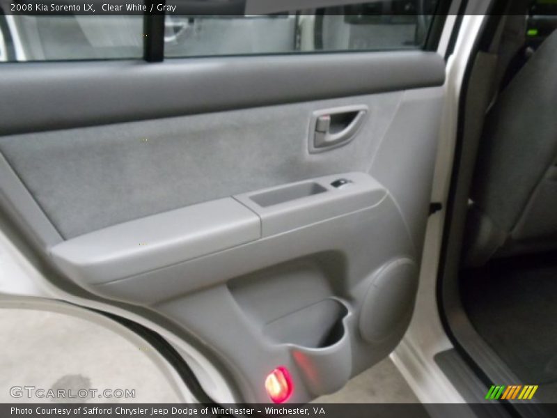 Clear White / Gray 2008 Kia Sorento LX