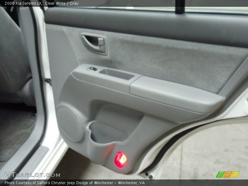 Clear White / Gray 2008 Kia Sorento LX