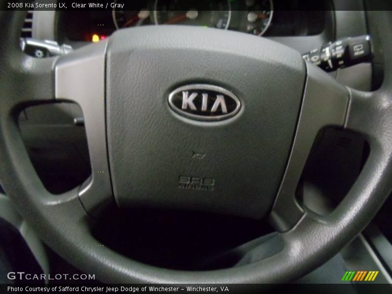 Clear White / Gray 2008 Kia Sorento LX