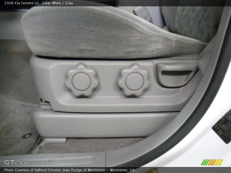 Clear White / Gray 2008 Kia Sorento LX