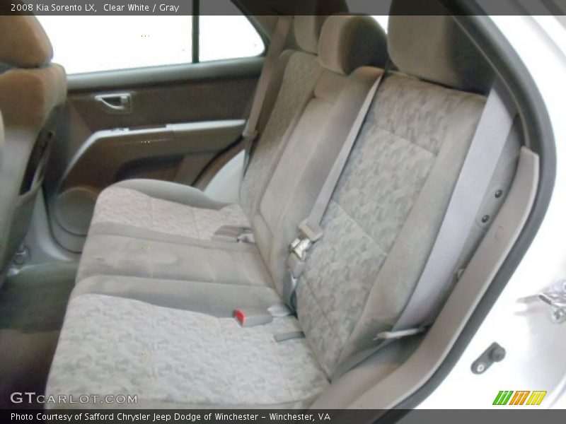 Clear White / Gray 2008 Kia Sorento LX