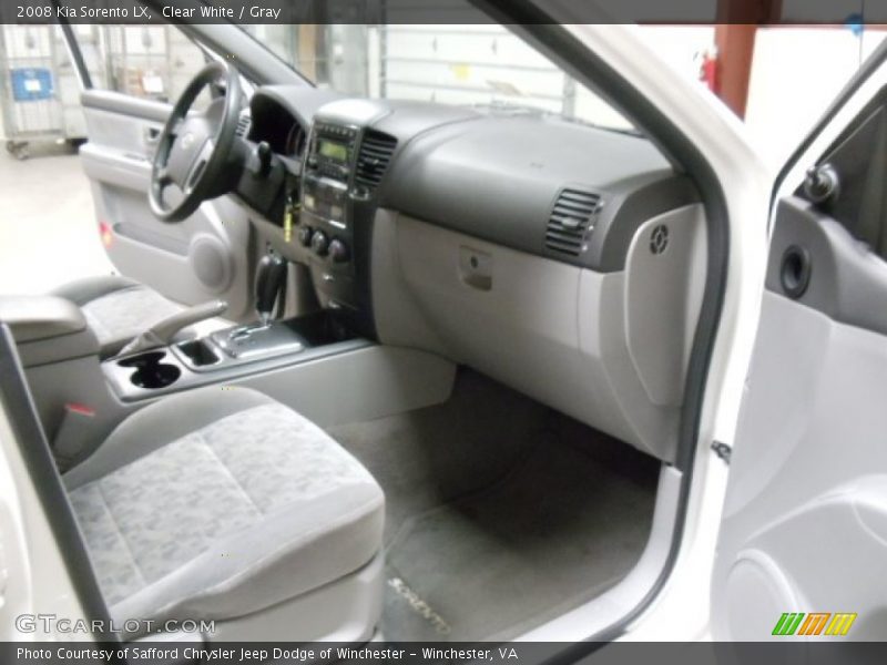 Clear White / Gray 2008 Kia Sorento LX