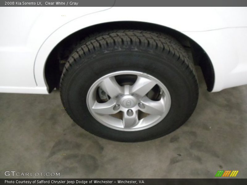 Clear White / Gray 2008 Kia Sorento LX