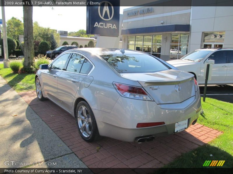 Palladium Metallic / Ebony 2009 Acura TL 3.7 SH-AWD