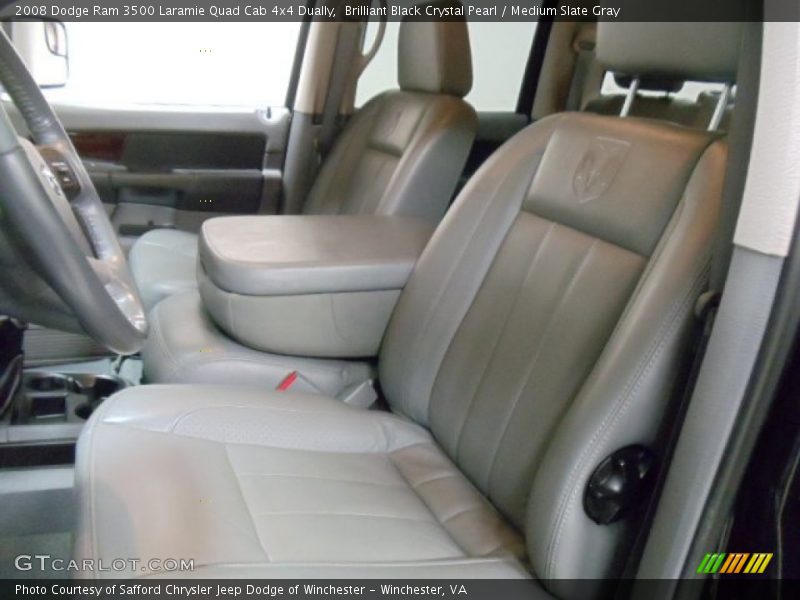  2008 Ram 3500 Laramie Quad Cab 4x4 Dually Medium Slate Gray Interior