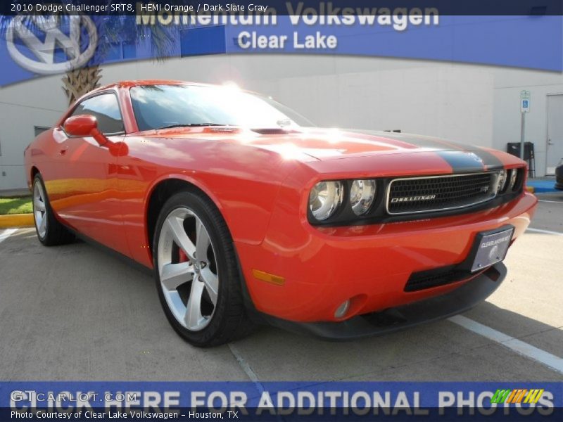 HEMI Orange / Dark Slate Gray 2010 Dodge Challenger SRT8