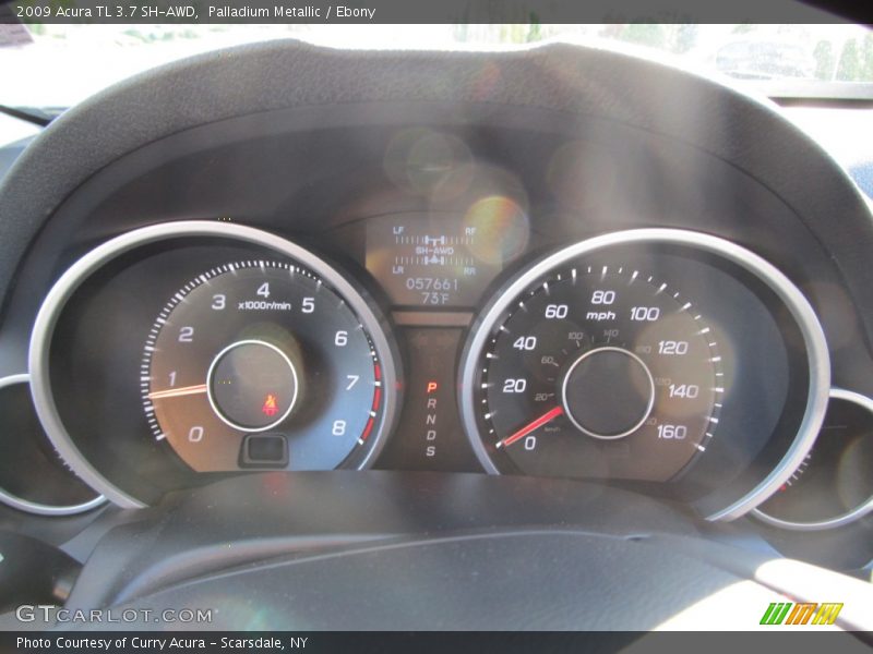 Palladium Metallic / Ebony 2009 Acura TL 3.7 SH-AWD