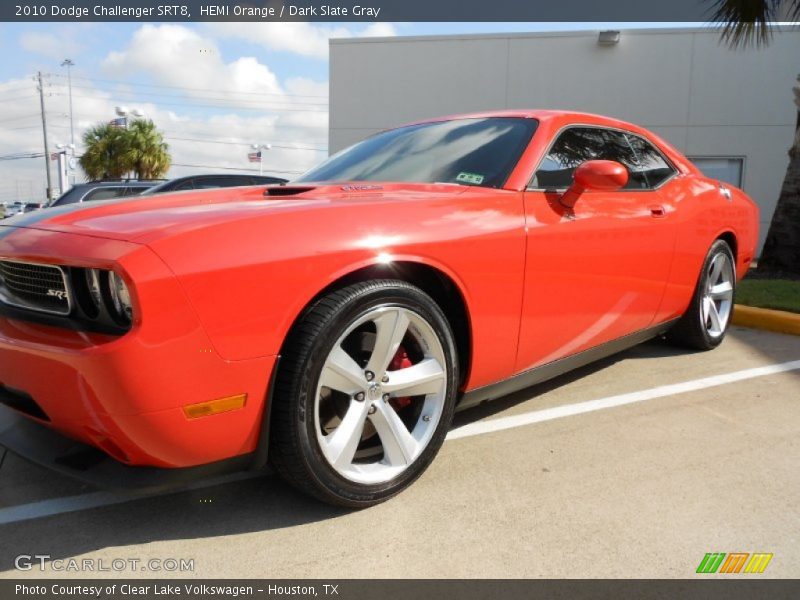 HEMI Orange / Dark Slate Gray 2010 Dodge Challenger SRT8