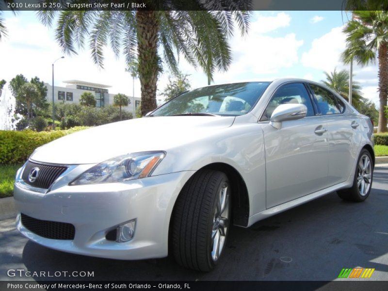 Tungsten Silver Pearl / Black 2010 Lexus IS 250