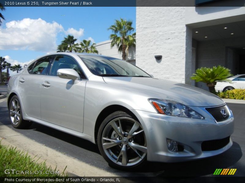 Tungsten Silver Pearl / Black 2010 Lexus IS 250
