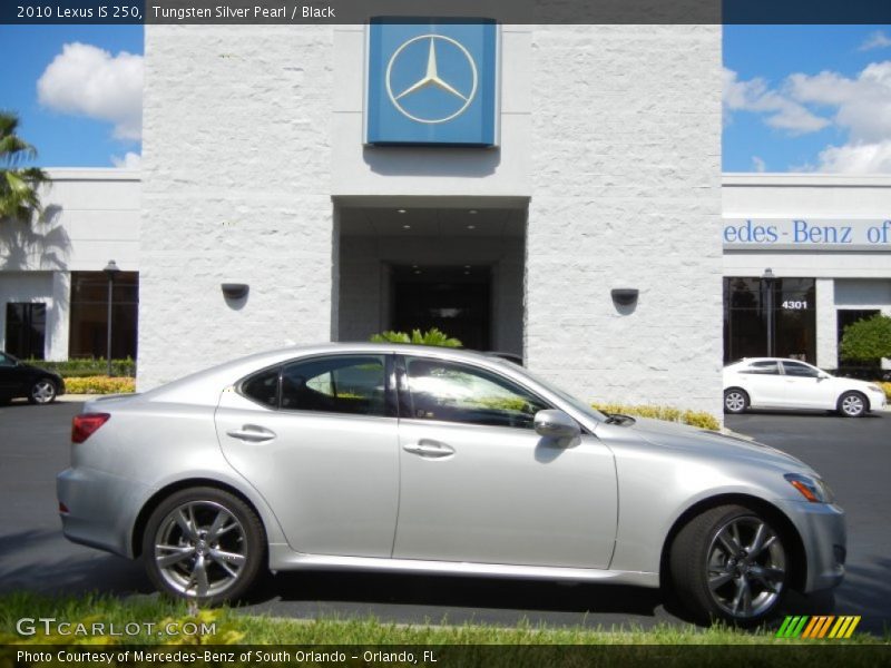 Tungsten Silver Pearl / Black 2010 Lexus IS 250