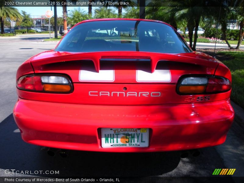 Bright Rally Red / Ebony Black 2002 Chevrolet Camaro Z28 SS Coupe