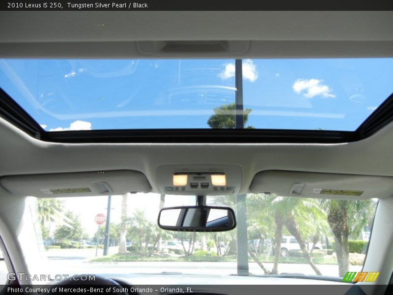 Tungsten Silver Pearl / Black 2010 Lexus IS 250