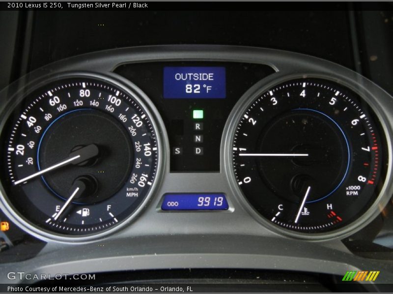  2010 IS 250 250 Gauges