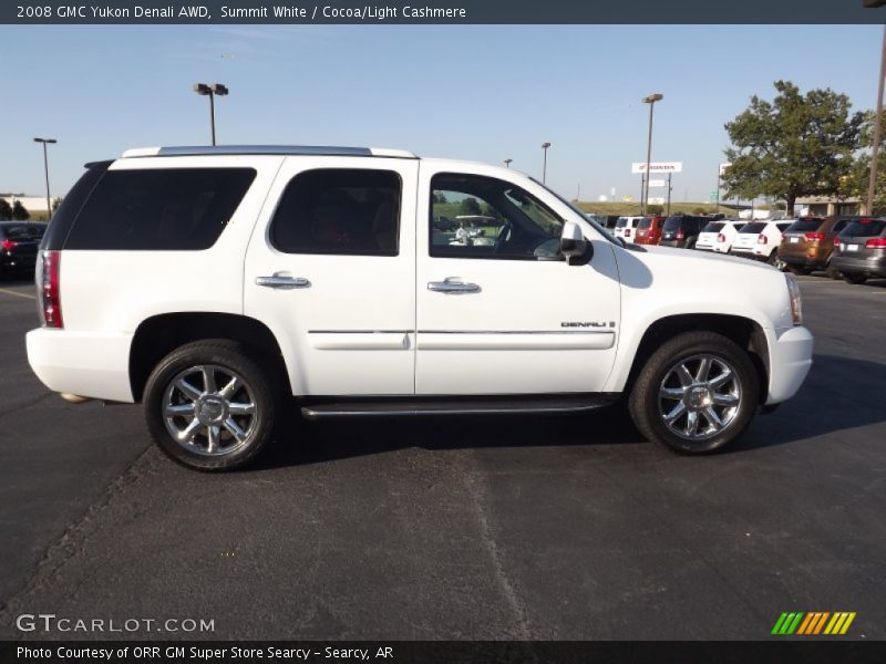 Summit White / Cocoa/Light Cashmere 2008 GMC Yukon Denali AWD