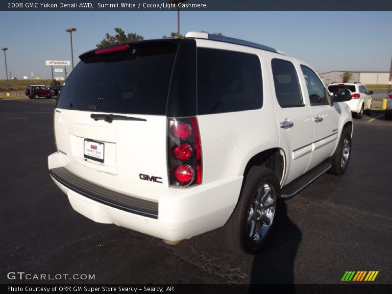 Summit White / Cocoa/Light Cashmere 2008 GMC Yukon Denali AWD