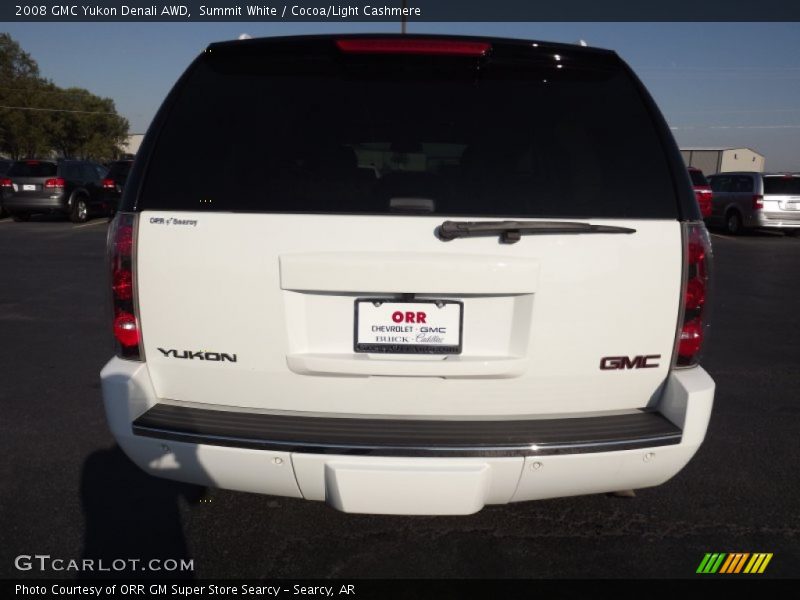 Summit White / Cocoa/Light Cashmere 2008 GMC Yukon Denali AWD