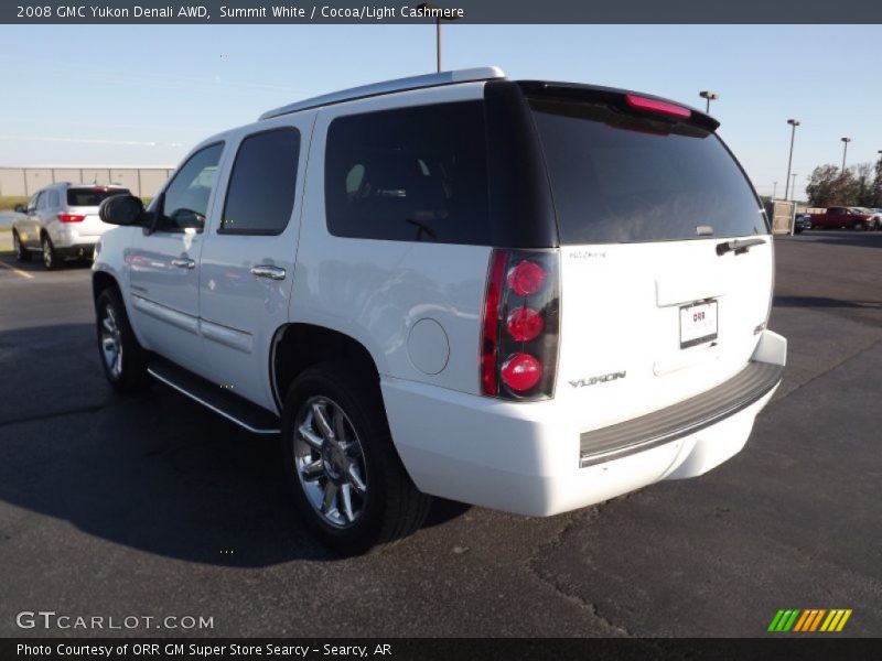 Summit White / Cocoa/Light Cashmere 2008 GMC Yukon Denali AWD