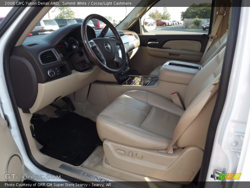 Summit White / Cocoa/Light Cashmere 2008 GMC Yukon Denali AWD