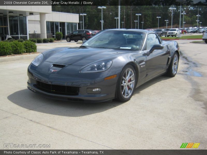 Cyber Gray Metallic / Ebony 2009 Chevrolet Corvette Z06