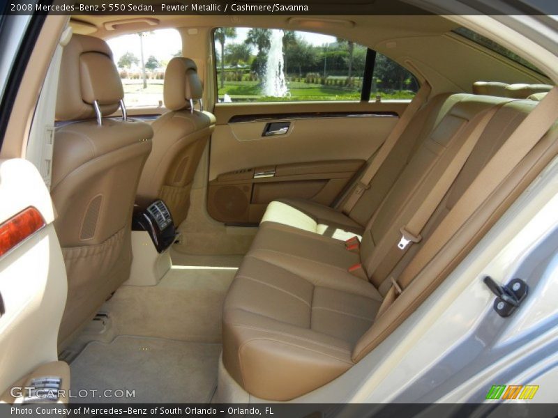 Pewter Metallic / Cashmere/Savanna 2008 Mercedes-Benz S 550 Sedan