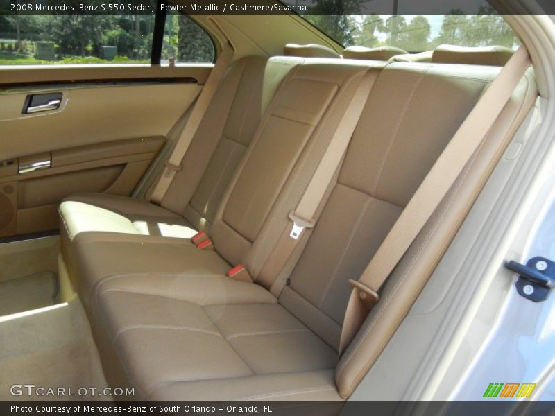 Pewter Metallic / Cashmere/Savanna 2008 Mercedes-Benz S 550 Sedan