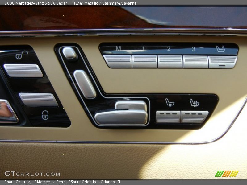 Pewter Metallic / Cashmere/Savanna 2008 Mercedes-Benz S 550 Sedan