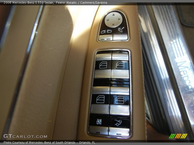 Pewter Metallic / Cashmere/Savanna 2008 Mercedes-Benz S 550 Sedan