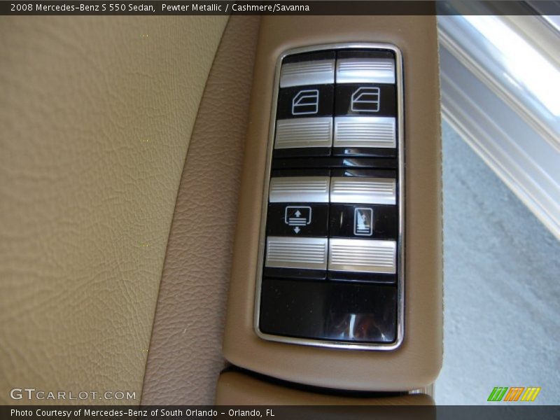 Pewter Metallic / Cashmere/Savanna 2008 Mercedes-Benz S 550 Sedan