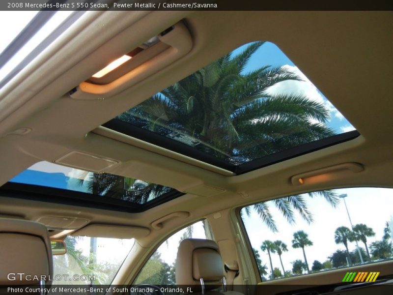 Pewter Metallic / Cashmere/Savanna 2008 Mercedes-Benz S 550 Sedan