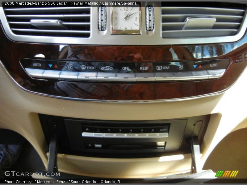 Pewter Metallic / Cashmere/Savanna 2008 Mercedes-Benz S 550 Sedan