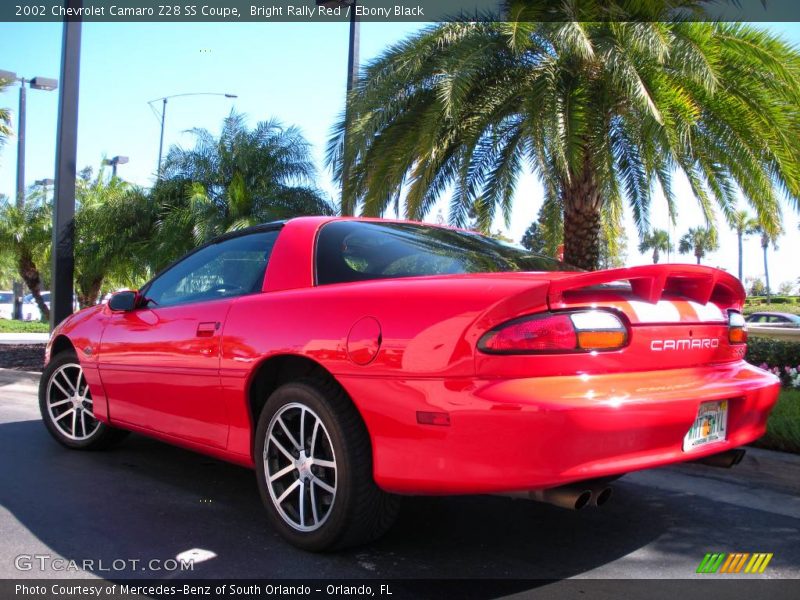 Bright Rally Red / Ebony Black 2002 Chevrolet Camaro Z28 SS Coupe