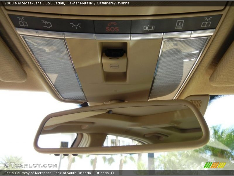 Pewter Metallic / Cashmere/Savanna 2008 Mercedes-Benz S 550 Sedan