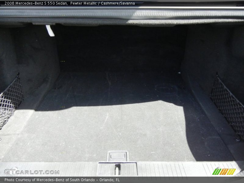 Pewter Metallic / Cashmere/Savanna 2008 Mercedes-Benz S 550 Sedan