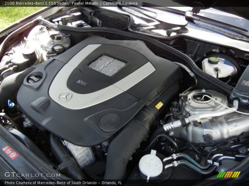 Pewter Metallic / Cashmere/Savanna 2008 Mercedes-Benz S 550 Sedan